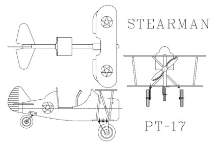 stearman pt17 replica plane